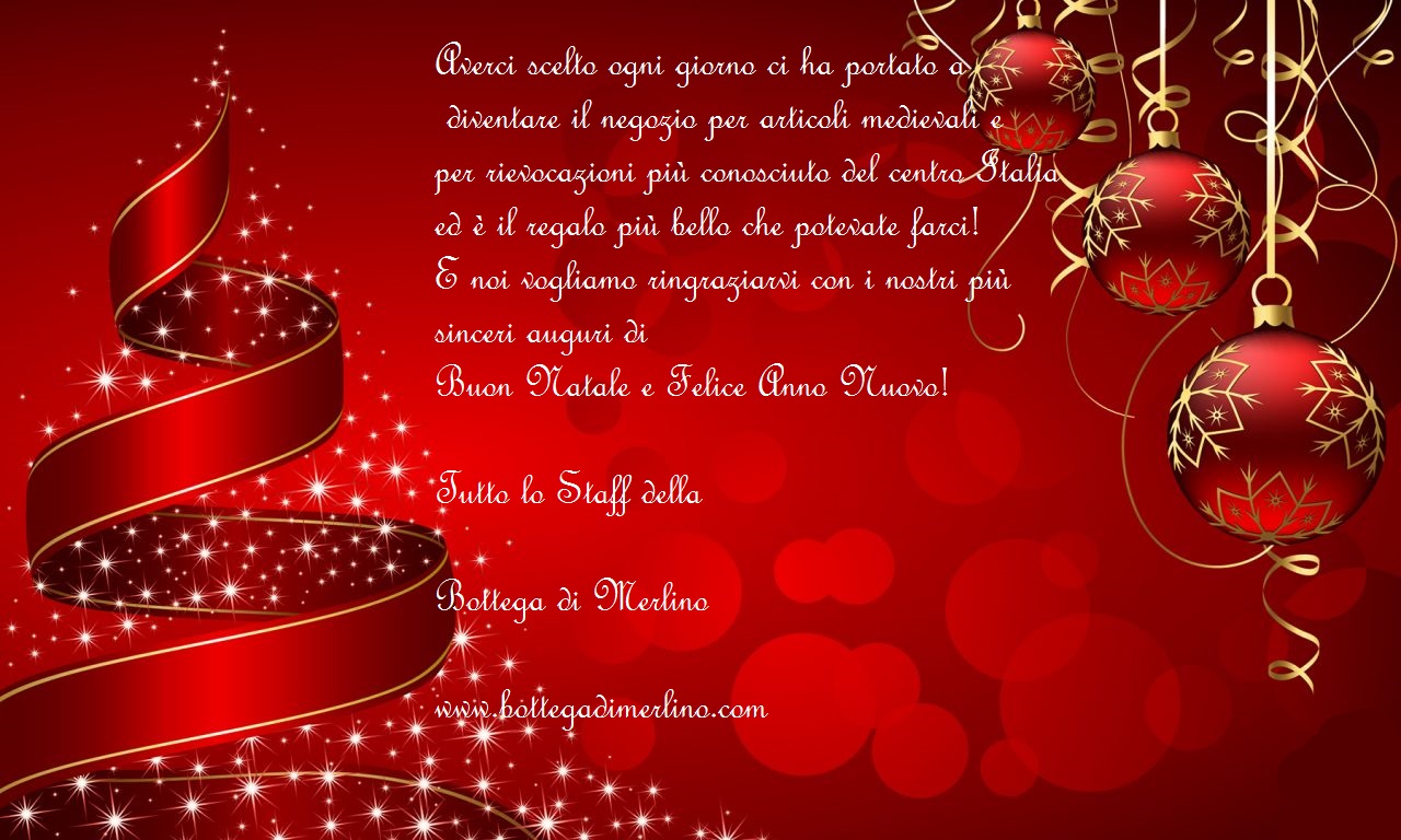 Buon Natale e Felice Anno Nuovo